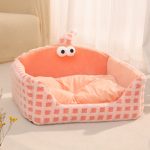 Pink Monster Pet Bed 47×41×25cm